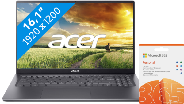 Acer Swift 3 SF316-51-54KE + 1 jaar Office 365 Personal aanbieding