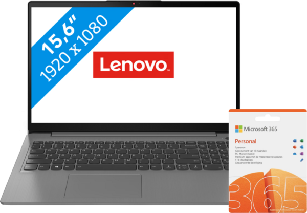 Lenovo IdeaPad 3 15ALC6 82KU01AXMH + 1 jaar Office 365 Personal aanbieding