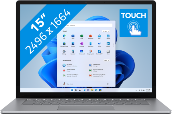 Microsoft Surface Laptop 5 15" i7/16GB/512GB PLATINUM aanbieding