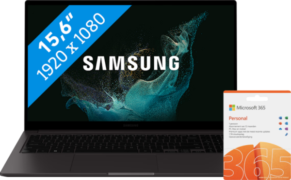 Samsung Galaxy Book2 15 NP750XED-KB2NL + 1 jaar Office 365 Personal aanbieding